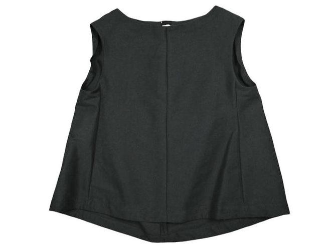 Top sem mangas cocoon Marni em COTTON CADY Preto