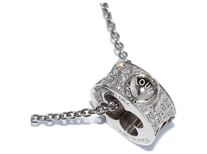 Louis Vuitton Empreinte Au750 Diamond Halskette Silber