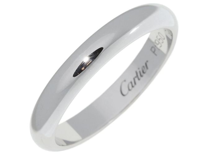 Cartier 1895 Trauring Pt950 Ringgröße 17 Silber