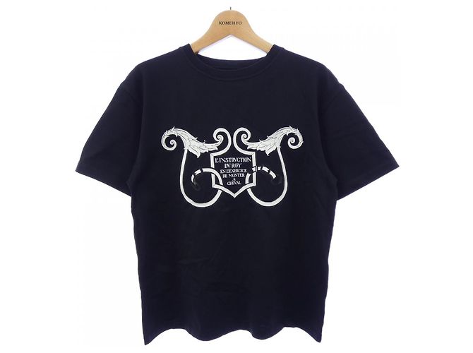 Hermès T-shirt in cotone Hermes LINSTRVCTION DV ROY Nero