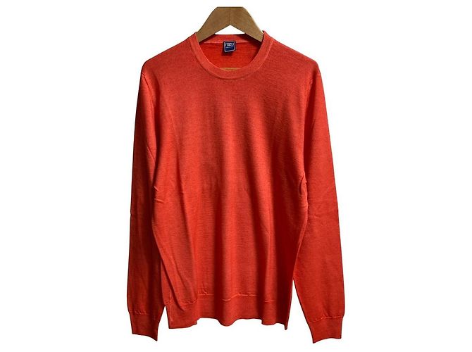 Autre Marque Fedeli Strickware aus Wolle und Kaschmir Rot