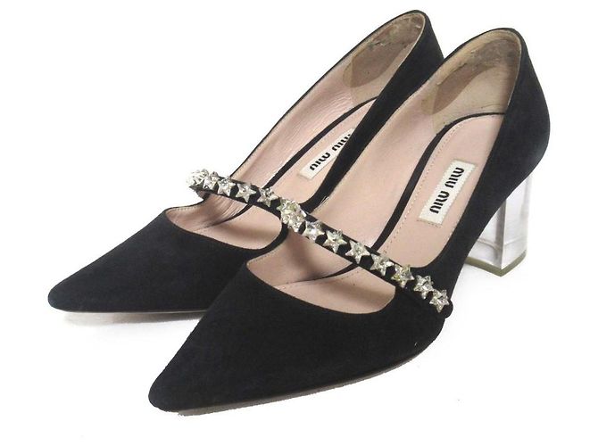 Escarpins Miu Miu Star Bijou Noir