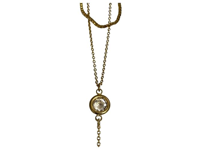 Autre Marque Colar de Zircônia eimy istoire Dourado