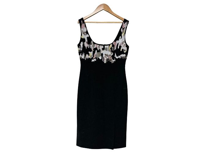 Hugo Boss ärmelloses Kleid Schwarz