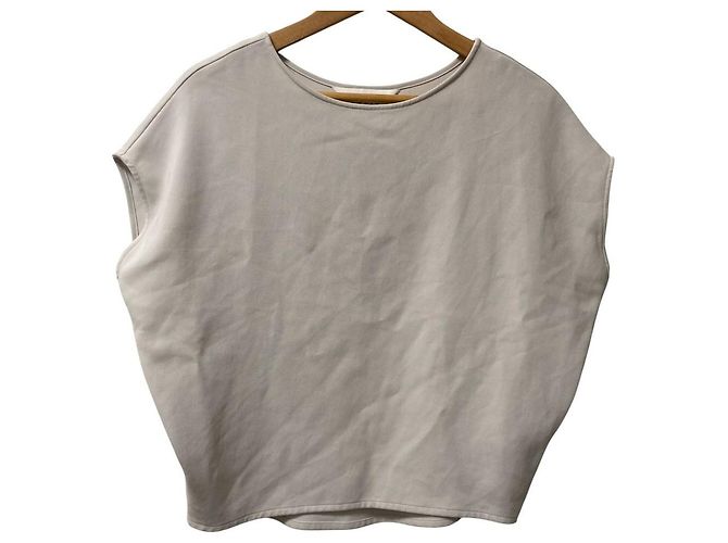 Autre Marque Blusa Cocoon com Mangas Francesas SOEJU Marrom Cinza