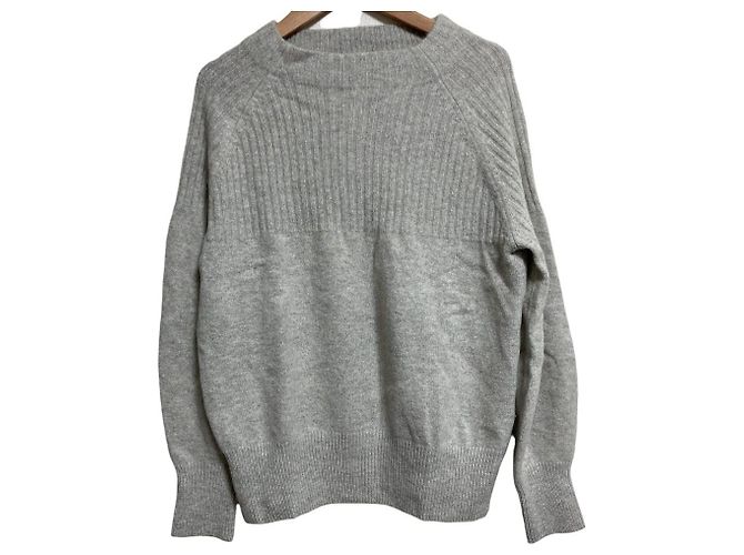 Autre Marque Jersey de punto largo medio Kumikyoku Wool Fox Castaño