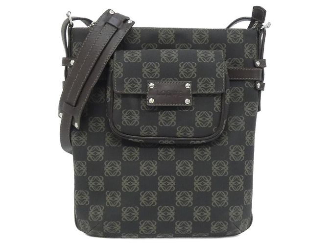 Borsa a tracolla Loewe in PVC Marrone