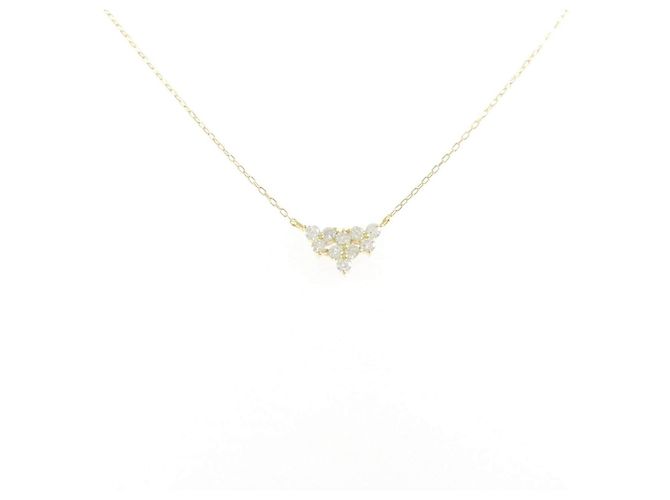 Autre Marque Collar de diamantes Au750 Dorado