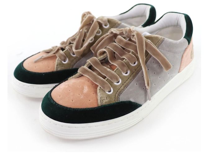 Sneakers in velluto CHANEL Multicolore