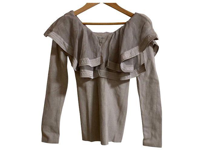 Autre Marque Top de malha Snidel Marrom