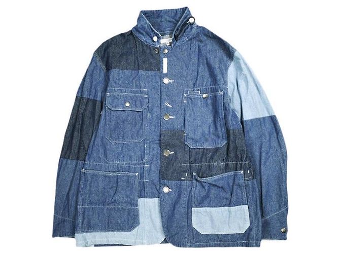 Autre Marque Engineered Garments Logger Jacket Washed 8oz Denim Jacket Blue