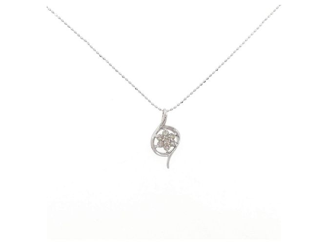 Autre Marque Diamantenhalskette Au750 Silber