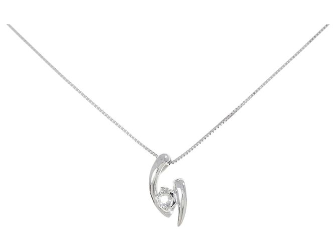 Autre Marque Diamantenhalskette Au750 Silber