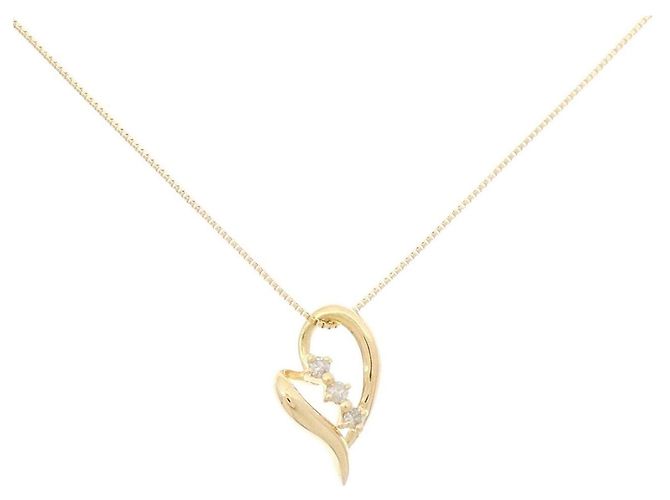 Autre Marque Collana Cuore Diamante Au750 D'oro