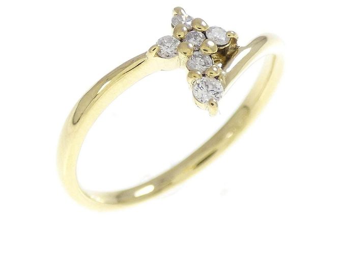 Autre Marque Anello a Croce con Diamanti Au750 D'oro