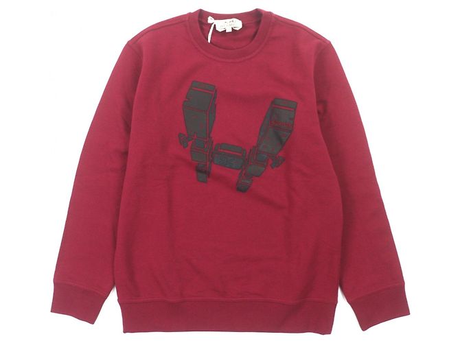 Pull à col rond en coton Hermès Odyssee XS Rouge