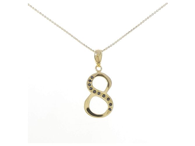 Autre Marque Collar de Diamantes Au750 Dorado