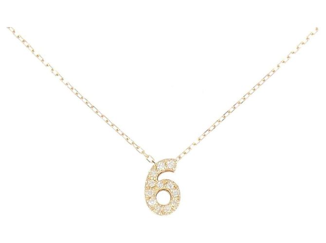 Autre Marque Collar de diamantes Au750 Rosa