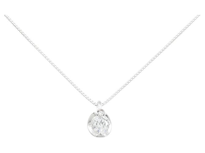 Autre Marque Collar de Diamantes Au750 Plata