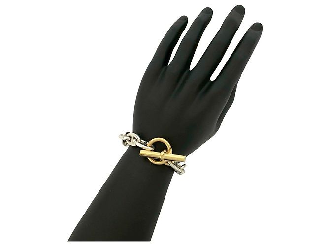 Hermès Bracciale Hermes Chaine d’Ancre GM Au750 Silver Argento