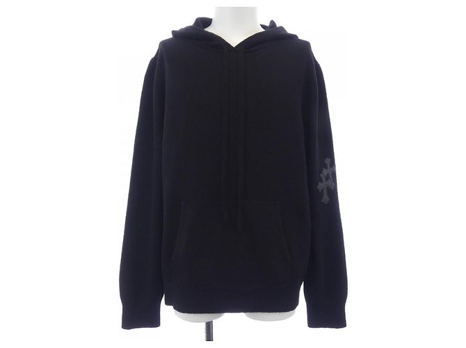 Chrome Hearts WAITING ROOM Cashmere Hoodie Schwarz