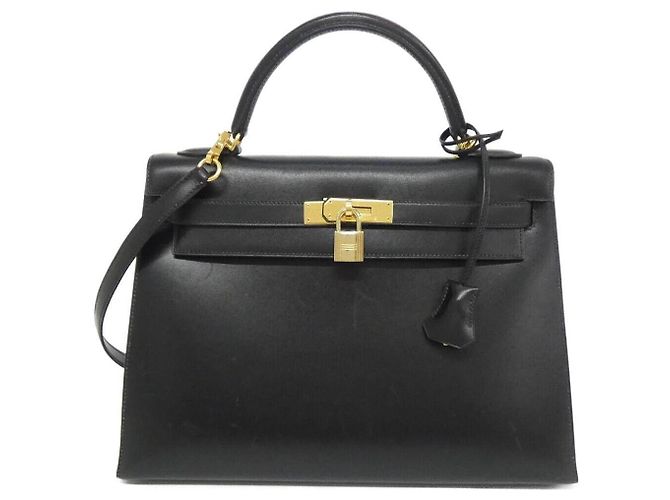 Hermès Hermes Kelly32 Box Calf Noir