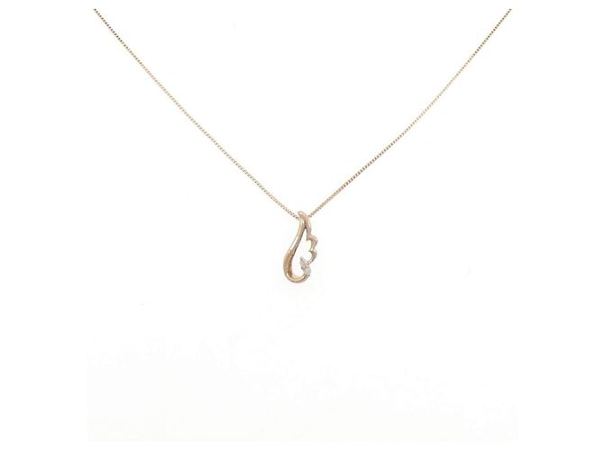 Autre Marque Au750 Diamantenhalskette Pink