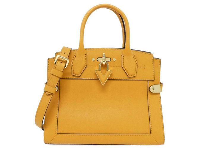 Bolsa de mão Louis Vuitton Steamer em couro de bezerro Vermelho