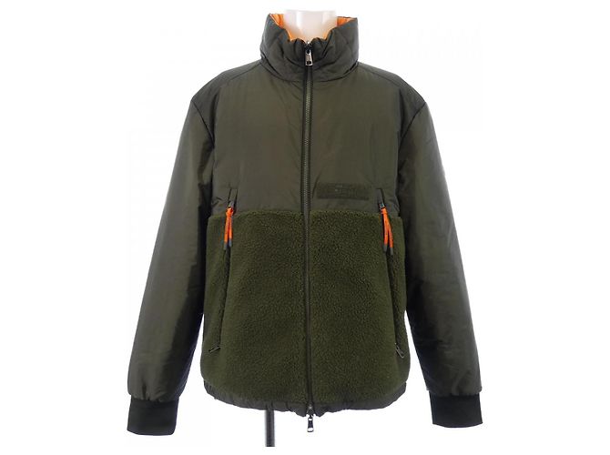 Moncler VALLORCH Down Jacket Green Orange Khaki