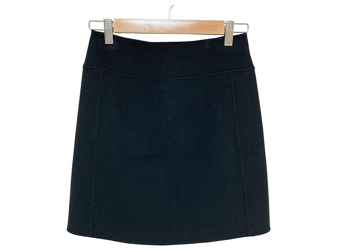 S Max Mara Wool Skirt Black