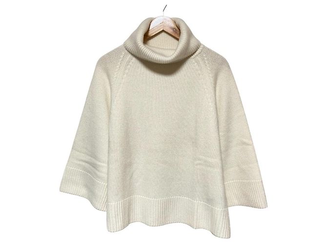 Theory AIRY WOOL CASH Rollkragenpullover Weiß