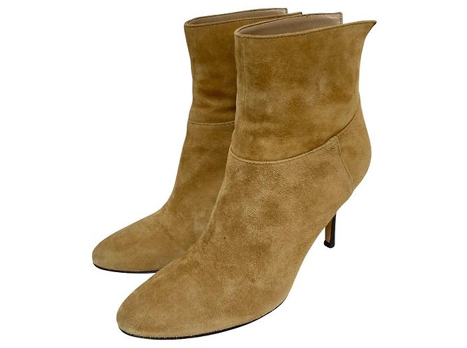 Bottines en daim Jimmy Choo Marron Camel