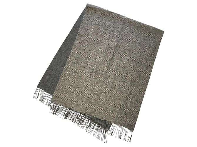 Autre Marque THROW Double-Face-Wollschal GLEN Braun