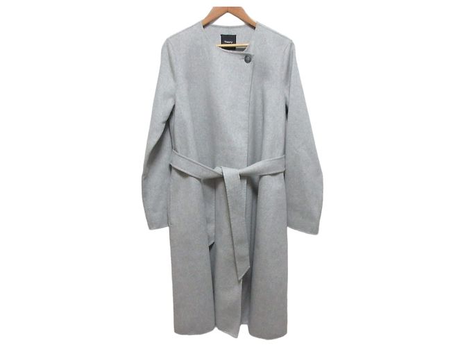 Abrigo de cashmere double face Theory Castaño