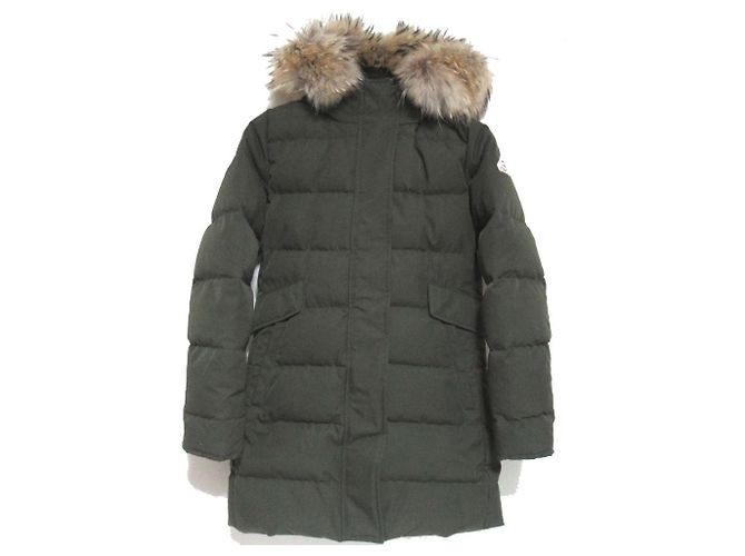 Autre Marque Abrigo de plumón Pyrenex GRENOBLE FUR con piel de mapache Verde