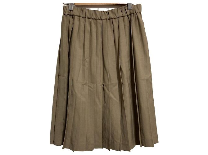 Autre Marque Falda plisada mizuiro ind Beige