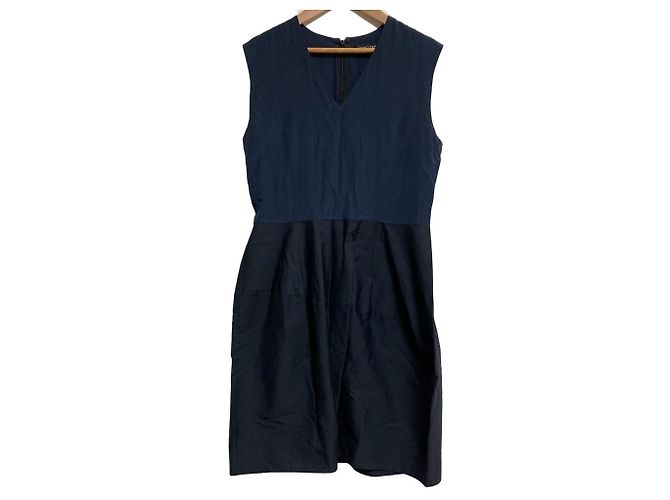 Autre Marque Vestido sem mangas YOKO CHAN Azul Azul marinho