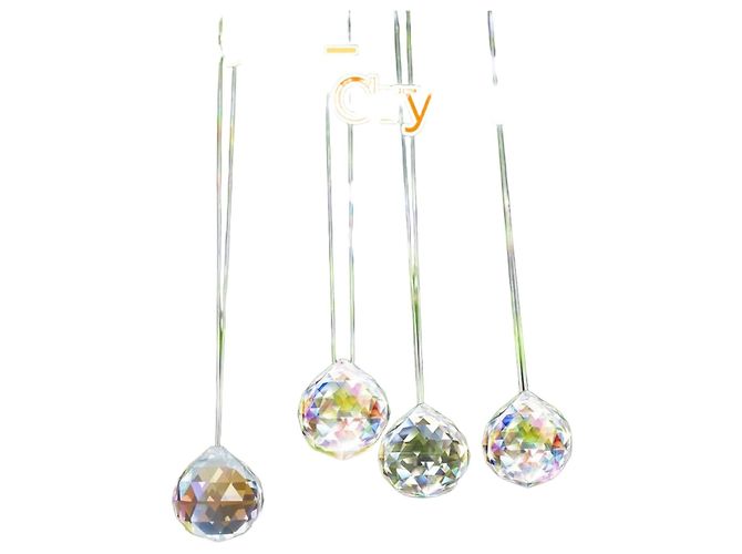 Autre Marque Crystal Ball Ornament Glass Ornament Multiple colors