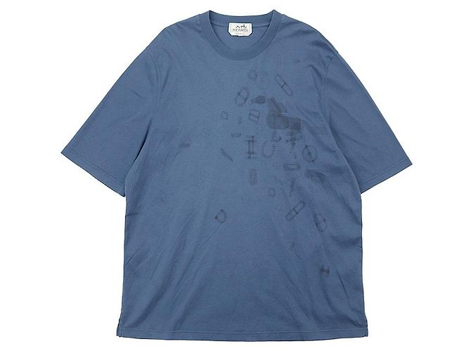 T-shirt in cotone Hermès XXL Blu