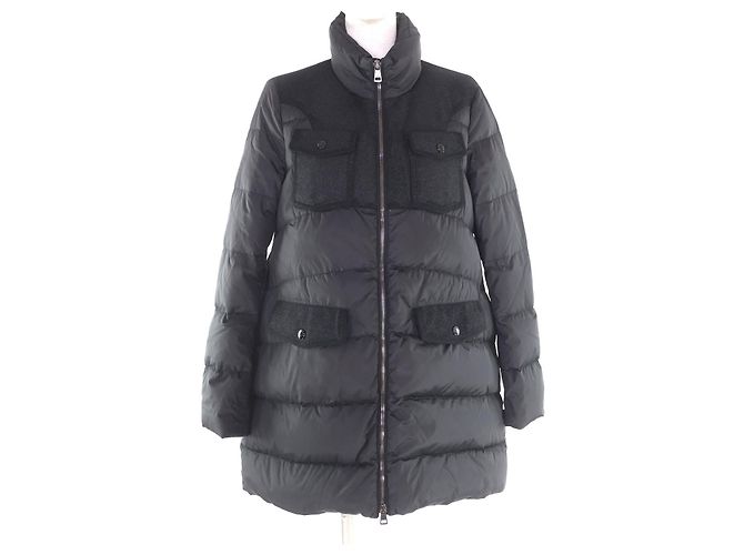 Moncler Down Nylon Coat Black