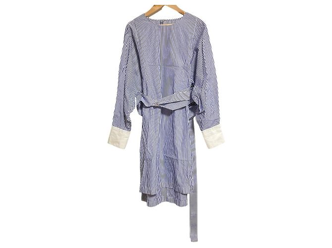 Autre Marque MACPHEE Stripe Long Shirt Blue