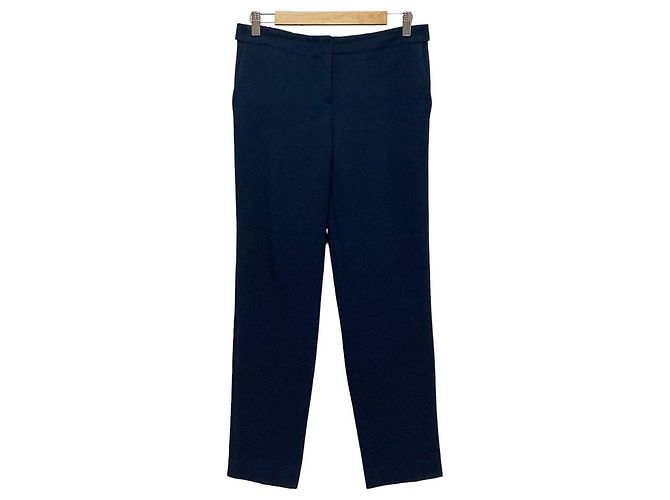 Calças Theory Easy Slacks Azul Azul marinho