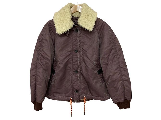 Autre Marque DIESEL Vintage Shearling Flight Jacket Purple