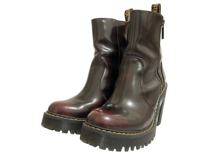 Autre Marque Botas Curtas Dr. Martens MAGDALENA Marrom Bordeaux