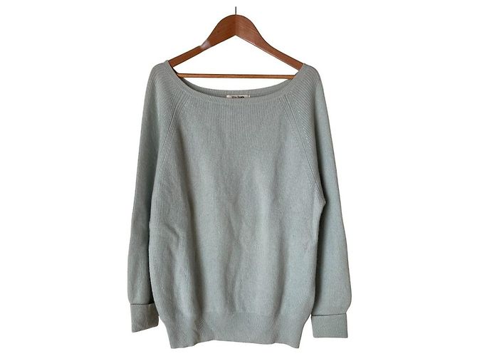 Autre Marque Whim Gazette Cashmere Pullover Knit Blue Light blue