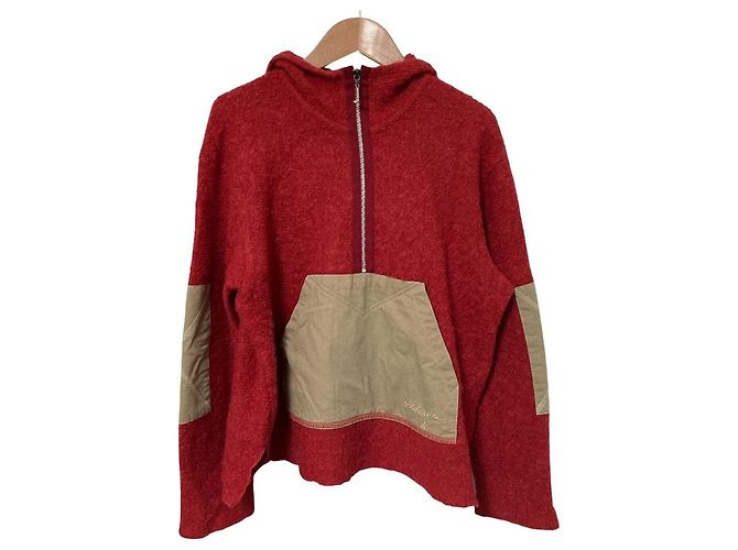 Autre Marque Alberobello Wollenhoodie Rot