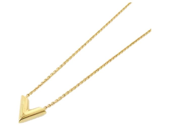 Louis Vuitton Essential V Halskette Golden