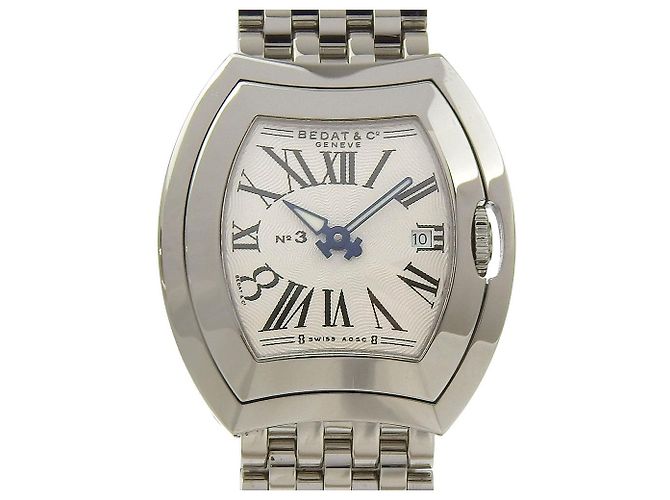 Autre Marque Reloj BEDAT&Co No.3 de acero inoxidable Blanco