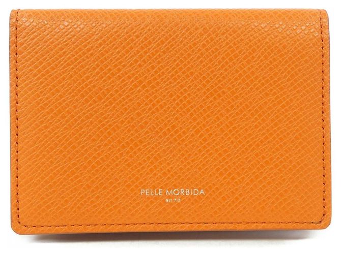 Autre Marque Portefeuille Pelle Morbida Leather Orange