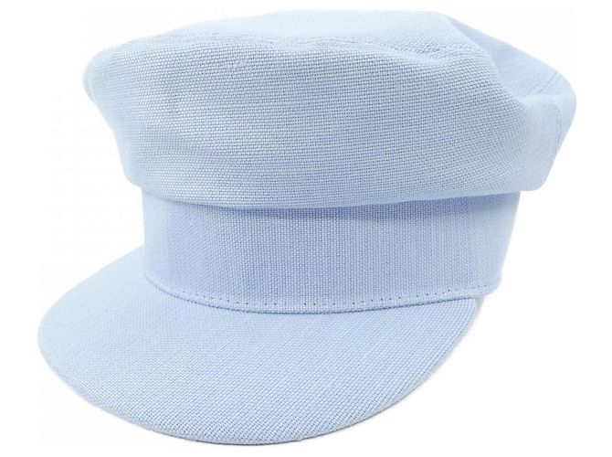 Hermès Hermes GIULIA VISAGE SOLEIL Cotton Cap Blue